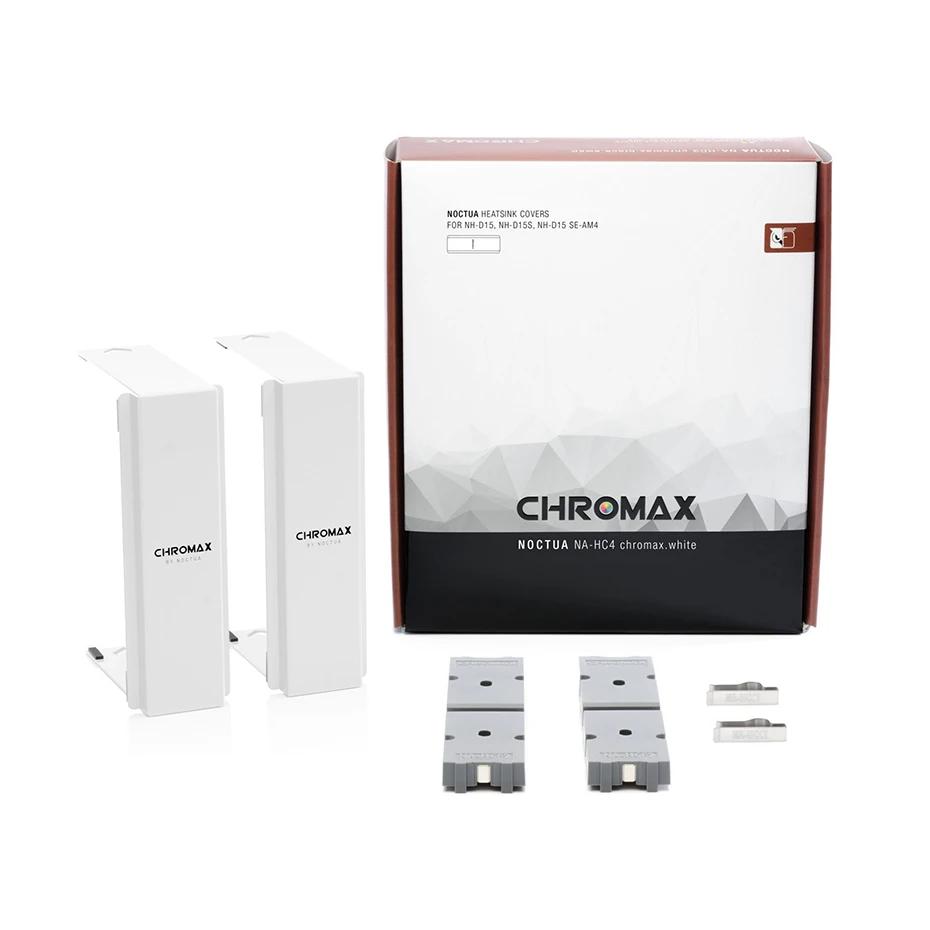 Imagem -05 - Noctua Na-hc4 Chromax. Branco Preto Cobertura de Dissipador de Calor Adicional mm de Espessura para a Série Nh-d15s Fácil Instalação