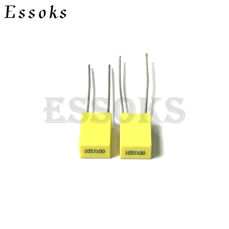 

20PCS Correction capacitor 100V 1000NF 100V105J 105 105J 1UF Pitch 5mm Polypropylene Safety Plastic Film capacitors