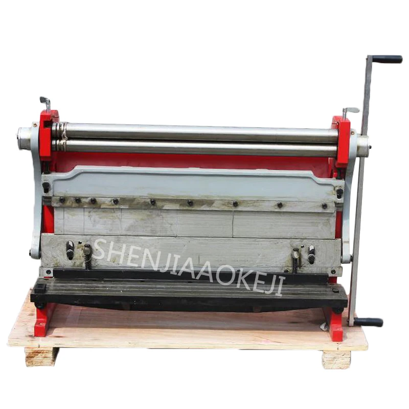 Manual Bending Machine 610mm Shearing Board Machine HSBR-610 Rolling Machine Three In One Copper Iron Aluminum Plate Machine 1PC