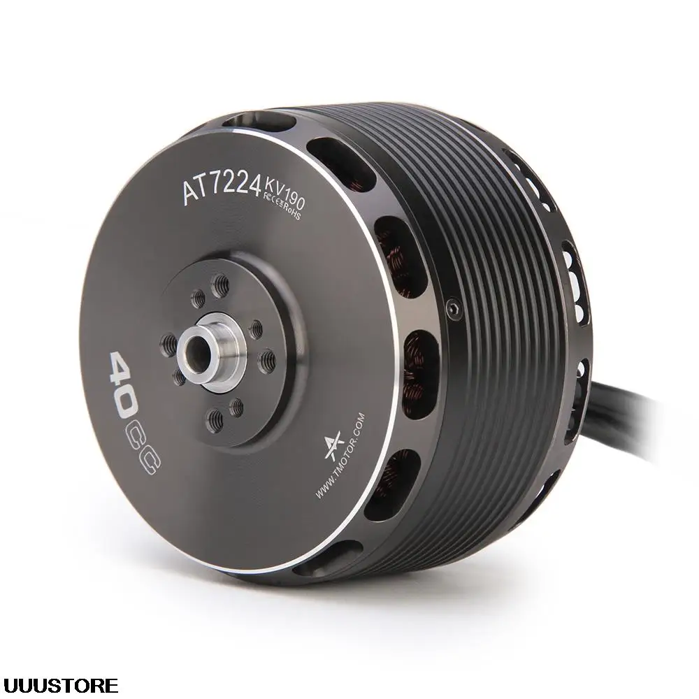 T-motor AT 7224 AT7224 KV160 KV190 Long Shaft Brushless Motor For Fixed-ing Drone Long range sytem MAX thrust:17.7kg