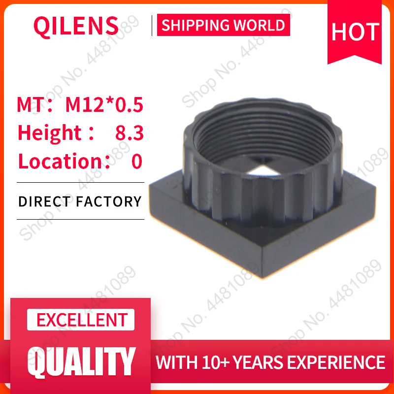 

QILENS M12 Lens Holder Height 8.3mm Mount and M12 Support for Cctv Camera PCB IP Board Adapter Connector