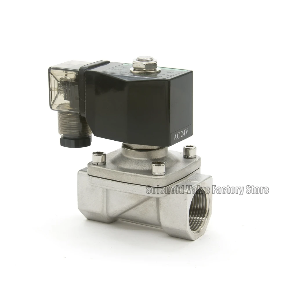 

2 Way Normal Close Pneumatic Stainless steel Water Solenoid Valve SPU-20 BSP Port G3/4" Low Pressure 0-10bar Orifice 20mm