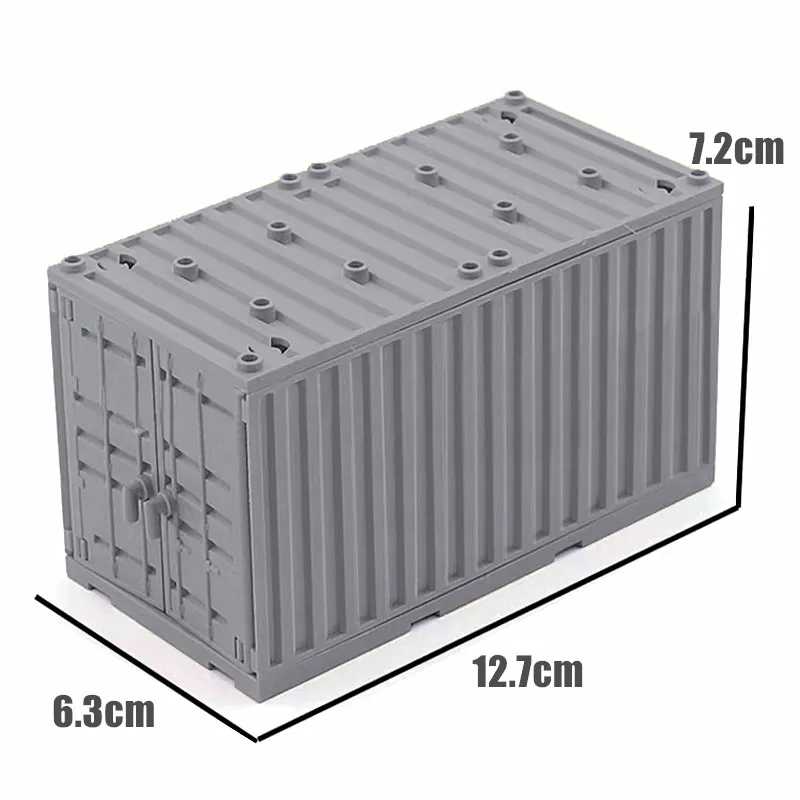 Compatible Military Container Blocks Toys for Boys MOC WW2 War Game Battle Base Mini Building Bricks Creative DIY Brinquedos