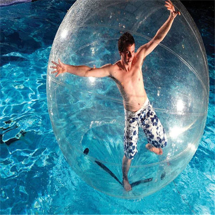 Bola de agua Zorb de PVC personalizada, inflable globo de agua de 1,5 M/2M de diámetro para personas en el interior, Bola de baile de Zorbing transparente para hámster