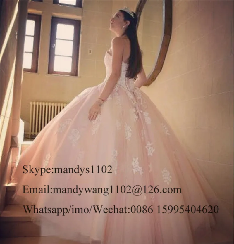 여보 공 가운 Quinceanera 드레스 2020 럭셔리 Applique 레이스 드레스 15 년 푹신한 Tulle vestidos 드 페스타 드 15 anos