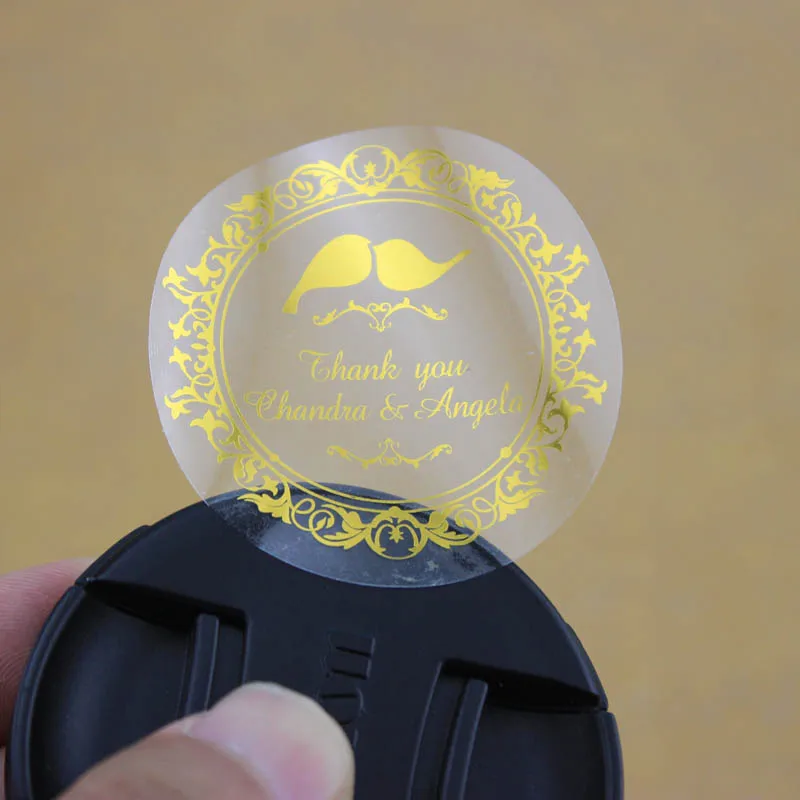 

Customized size private label for cosmetics, gold stamping cosmetic sticker