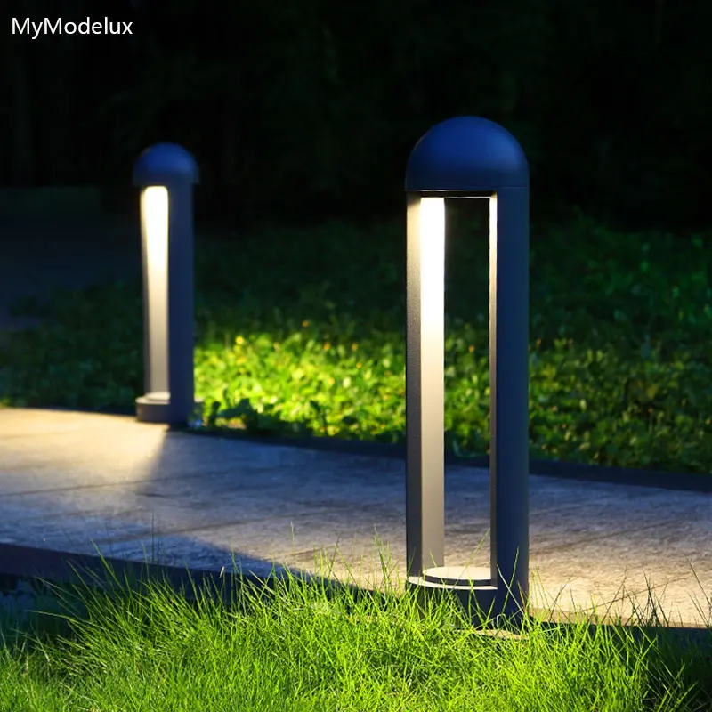 8W LED landscape lights Lawn Lamps outdoor lighting  Waterproof aluminum garden decoration bollard light for yard street 220-240