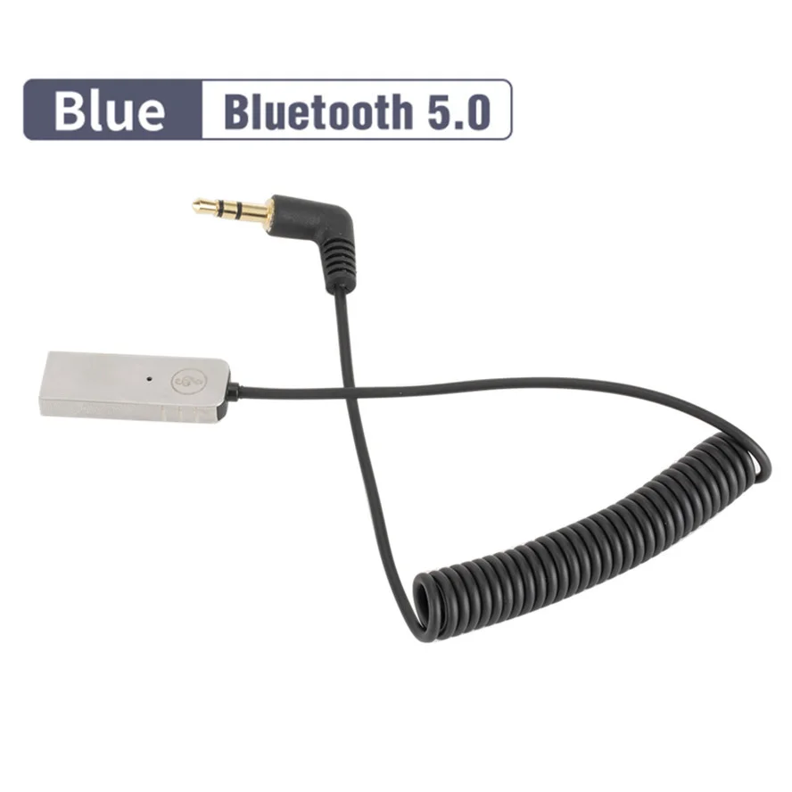 BT Aux Adapter Bluetooth Dongle Cáp Dành Cho Xe Hơi 3.5Mm Jack Cắm Aux Bluetooth 5.0 4.0 4.2 Thu Loa Âm Thanh Âm Nhạc bộ Phát