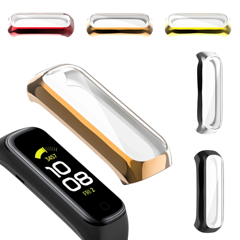 삼성 갤럭시 핏 2 SM-R220 워치용 PC 보호 커버, 하드 쉘 스마트 손목 밴드, Fit2 R220 풀 스크린 프로텍터 케이스
