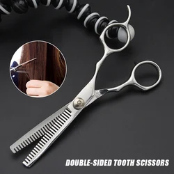 6 zoll Doppel Eingefasst Haar Salon Stylist Friseure Ausdünnung Schere Schere Professionelle Barbers Ausdünnung Schere NE