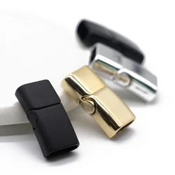 Mibrow 4 개/몫 자기 Clasps 커넥터 버클 맞는 DIY 8x5mm 10x5mm 12x6mm 가죽 팔찌 쥬얼리 액세서리 만들기