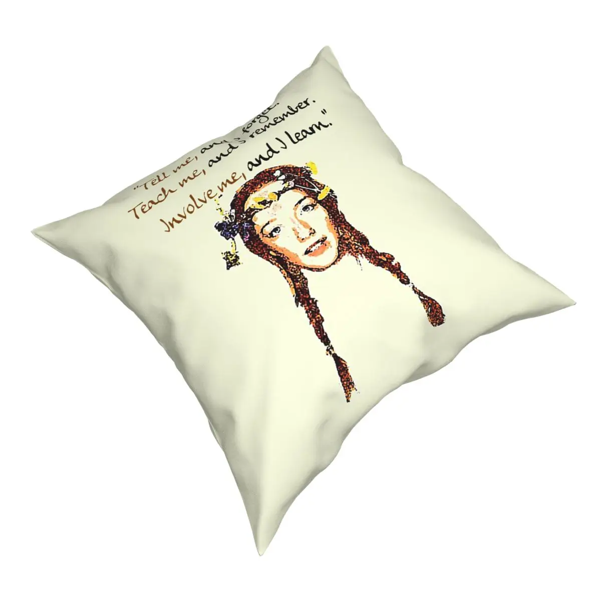 Anne Quote Anne With An E Pillow Case Home Decorative Cushions Throw Pillow for Sofa Polyester Double-sided Printing