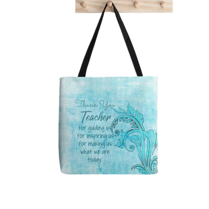 Supplies Teacher plant knowledge Printed Tote Bag women Harajuku shopper Funny handbag Shoulder shopping Lady Canvas Bag