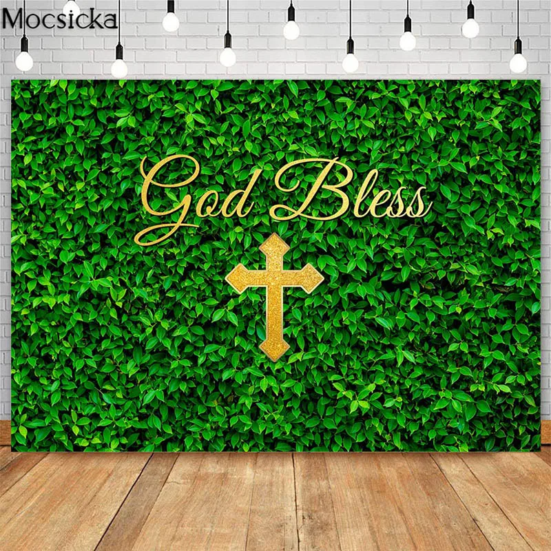 أول مناولة مقدسة كعكة الحلوى الجدول الديكور الوليد حفل استحمام الطفل راية التصوير الخلفية