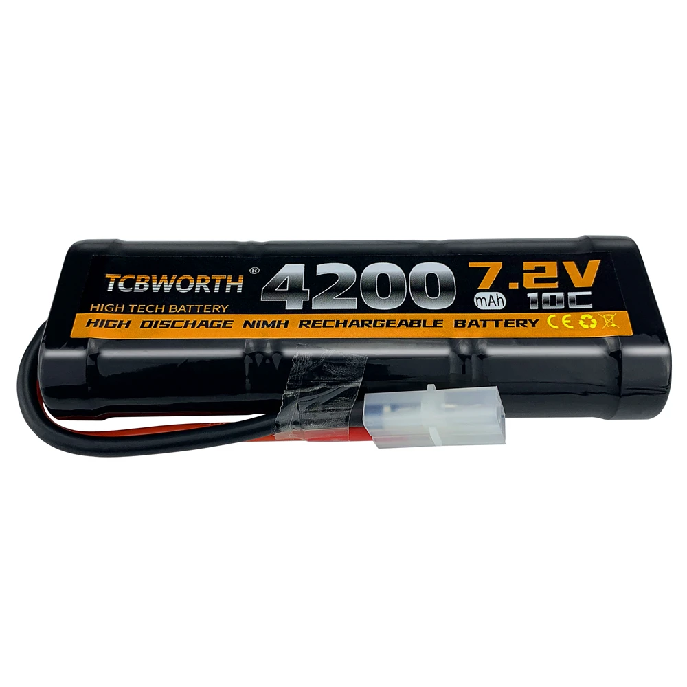 

New 7.2V 10C 4200mAh NiMH Replacement RC Battery with Tamiya Discharge Connector for RC Toys Racing Cars Boat Aircraft Free Ship