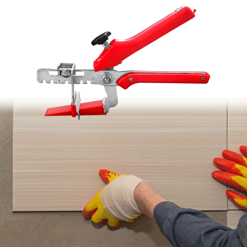 Professionelles Nivelliersystem für Wand- und Bodenfliesen, Zange, ausgewogenes Gerät für Fliesenverlegung, Clips, Keile, Ausrichtungswerkzeuge – Detail 4