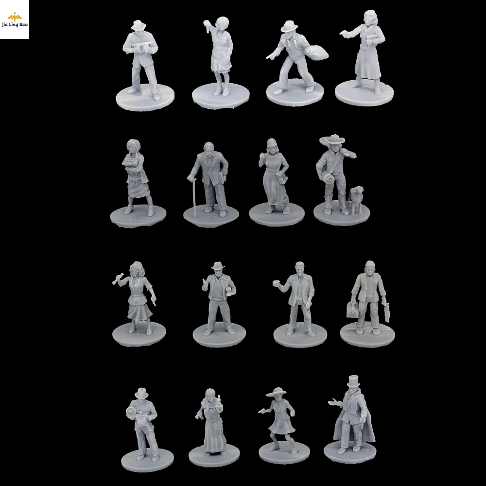 Miniatures Investigator 1/64 Scale Resin Figure Model Kits Unpainted Figurines Diy A362