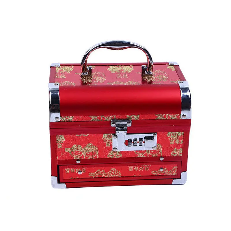 New Brand Makeup Box Artist Beauty Cosmetic Cases Makeup Bag Tattoo Nail Multilayer Toolbox Storage Bag Wedding Jewelry Box