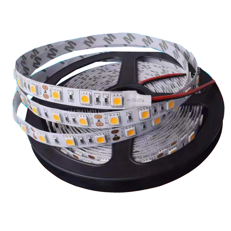 Waterproof 12V LED Strip Light 60 LED/m Warm White Flexible LED Strip Light 1m 2m 3m 4m 5m Replacement for 5050 RGB Black PCB