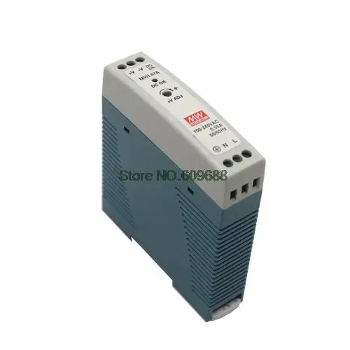 الأصلي يعني جيدا MDR-20 MDR-20-24 24 فولت 1A ميانويل MDR-20 24 فولت 24 واط إخراج واحد الصناعية الدين السكك الحديدية امدادات الطاقة