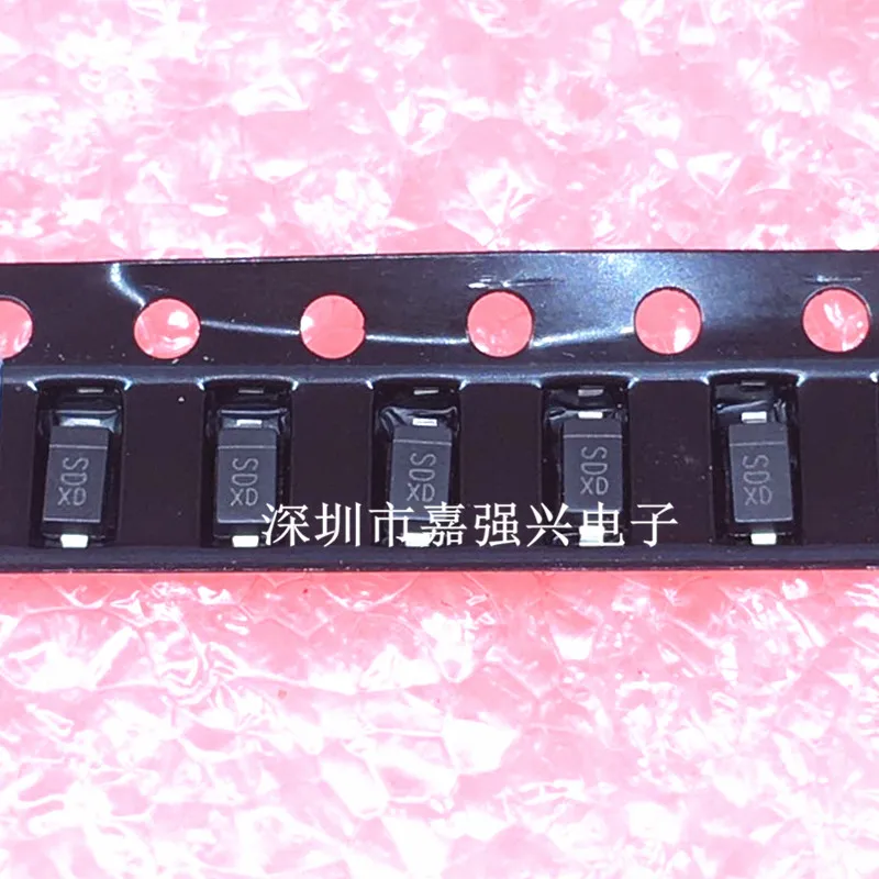 In-line rectifier diode 6A10-T 6A10 6A 1000V R-6  B0520LW-7-F screen printing SD SOD-123 20V 500MA SMD Schottky diode