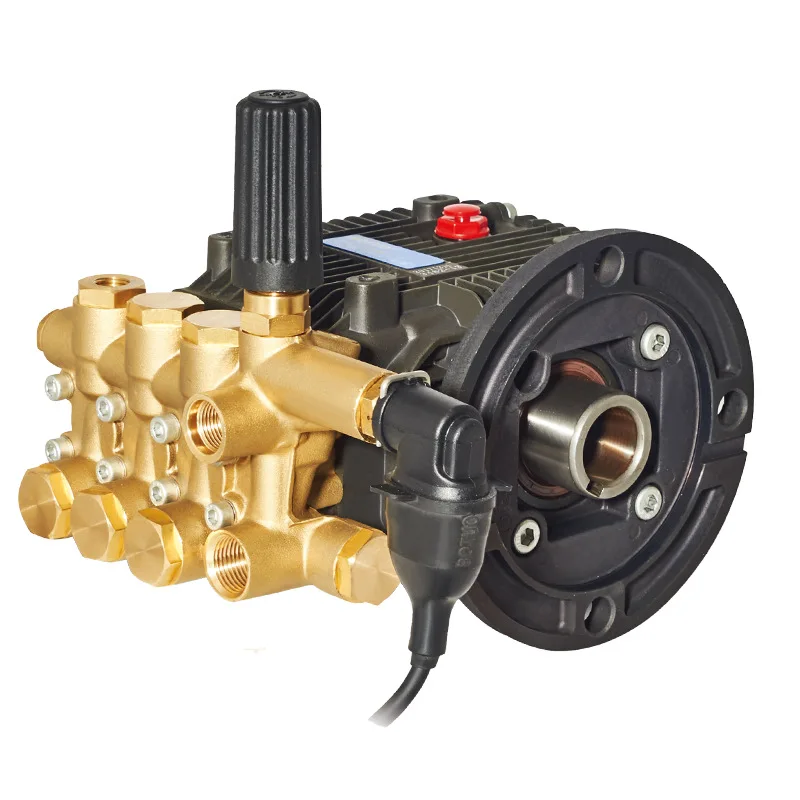 

Насос для мойки высокого давления KBM-F6, латунный тройной плунжерный насос 60-180BAR, поршневой насос 12-20 л/мин с переключателем давления для стиральной машины