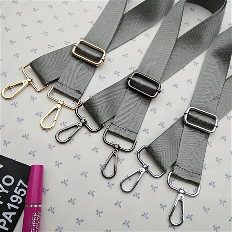 DIY Fashoin Solid Color Women Nylon Bags Strap Shoulder Handbags Decorative Hand Messenger Colored Belt for Men Bag Accessories
