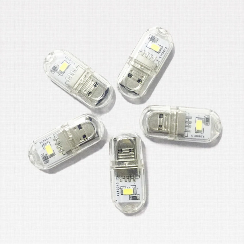 Tragbare USB Licht Mini Tasche 2 LEDs Lampe Nachtlicht USB Keychain Licht für Power Bank PC Laptop Notebook Computer Camping