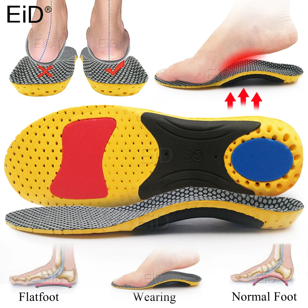 EiD Best EVA Orthopedic Gel Shoes Sole Insoles For feet X/O Leg Correction Flat feet Arch Support Pad Sports Shoes Insert Unisex