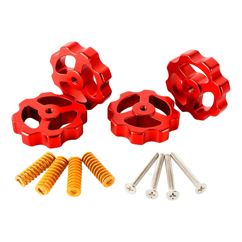 

4PCS 3d printer DIY accessories CR10 M3/4 leveling nut assembly hot bed platform leveling screw kit