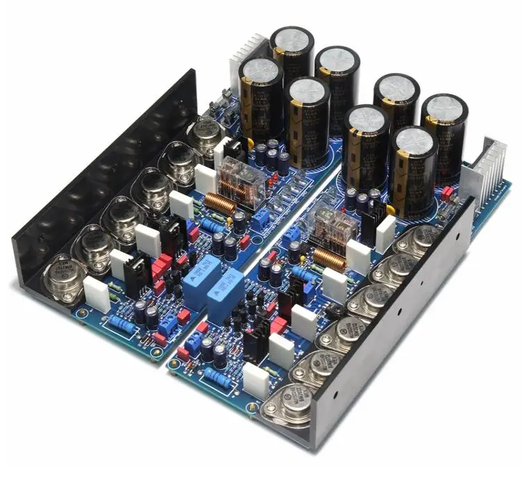 T330 high power hifi fever Gold sealed transistor post power amplifier board with rectifier circuit Adjustable pure class A