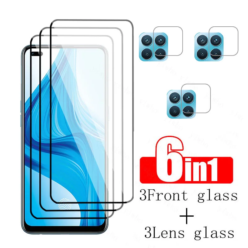 HD Protective Glass For OPPO F17 Pro Film + Premium Tempered Glas On Opo Orro f 17 F17 pro Full cover lens flim Screen Protector