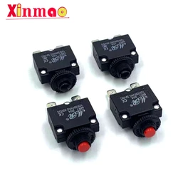 Reset Fuse Circuit Breaker MR1 2A 3A 4A 5A 6A 7A 8A 10A 15A 20A Thermal Switch Overload Protector Push Button Black WP-01