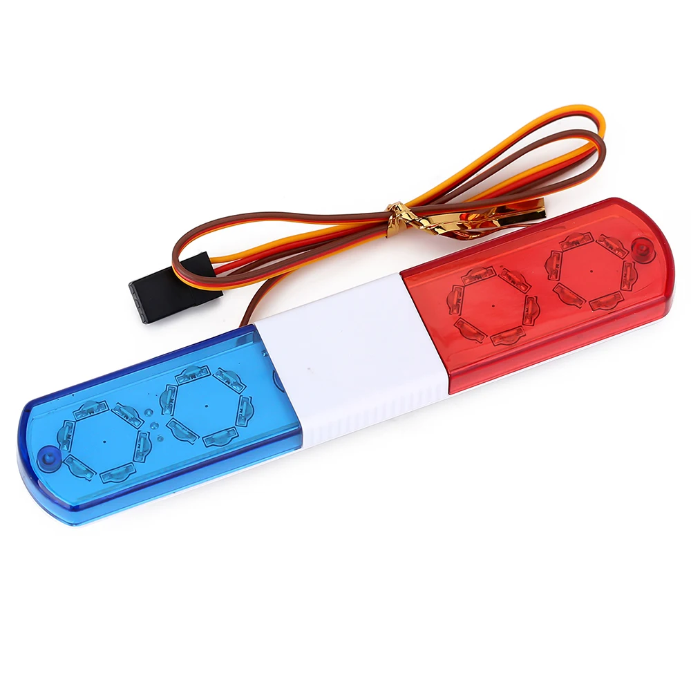 Lumière LED clignotante multifonctionnelle pour voiture de police RC, Alskins, HSP Kyosho Traxxas Tamiya Parts, 113, 143mm, 1/10, 1/8