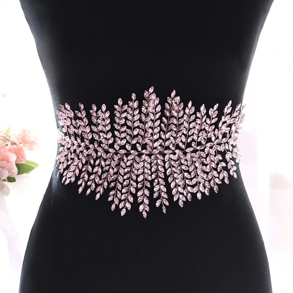 100% Handmade Water Red Latest Design Girls Belt Crystal Belt Women Waist Belt Women Jewel Belt Rhinestone Belts  Wedding Belt