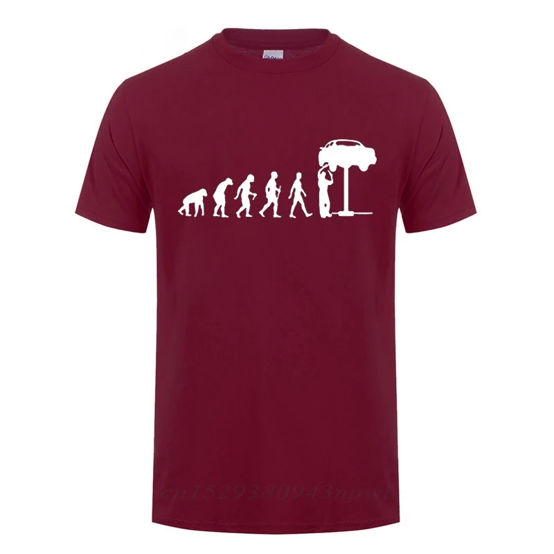 Evolution Auto Mechaniker Mechanic Car T Shirt Funny Birthday Gifts Men Husband Dad Father Brother Guys Friend Summer T-shirt