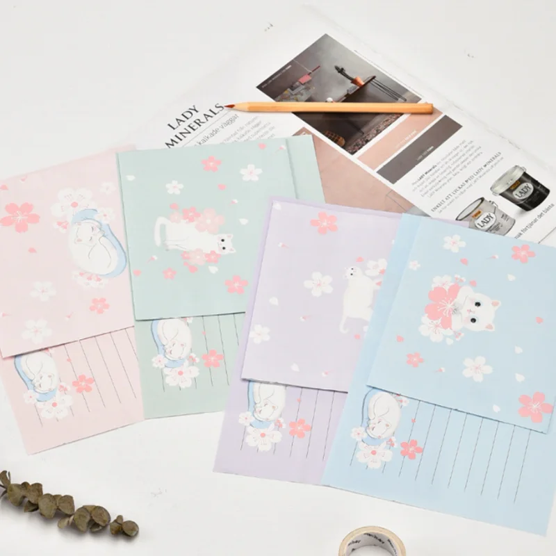 Flower Dreamland Envelope Letter Paper 3 Envelope 6 Sheets Letter Stationery Wedding Invitation Romantic Confession Love Writing