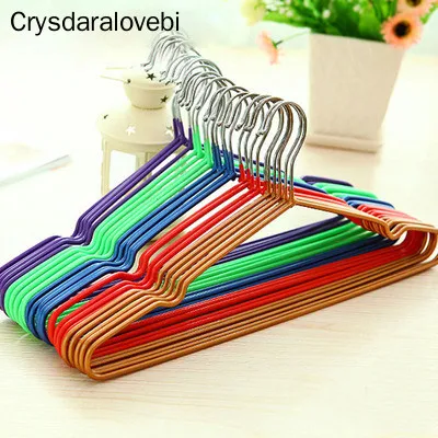 20pcs 40cm Adult dip slip-resistant metal hanger clothes hanging multicolour hangers for clothes