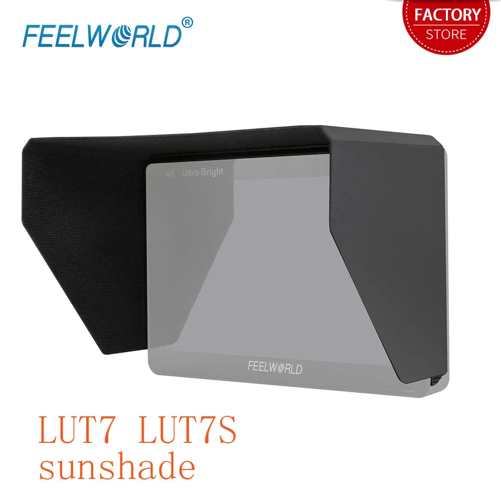 FEELWORLD LUT7 LUT7S LUT7SPRO LUT7PRO Sunshade Portable Flexible Installation for 7 Inch 4K HDMI Input Camera DSLR Field Monitor