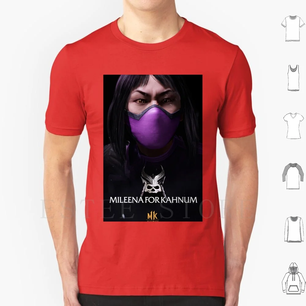 Mileena T Shirt Print Cotton Mileena Mortal Kombat Sindel Kahnum Kitana Jade Fatality Finish Kombat Aftermath Mk11 Liu Kang