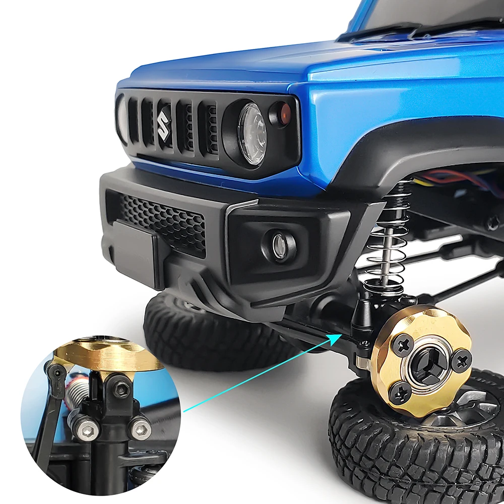 YEAHRUN 4Pcs Metal Shock Absorber Damper For Kyosho Mini-Z 4x4 1/18 Jimny 1/24 Wrangler Rubicon Hilux Surf RC Crawler Car