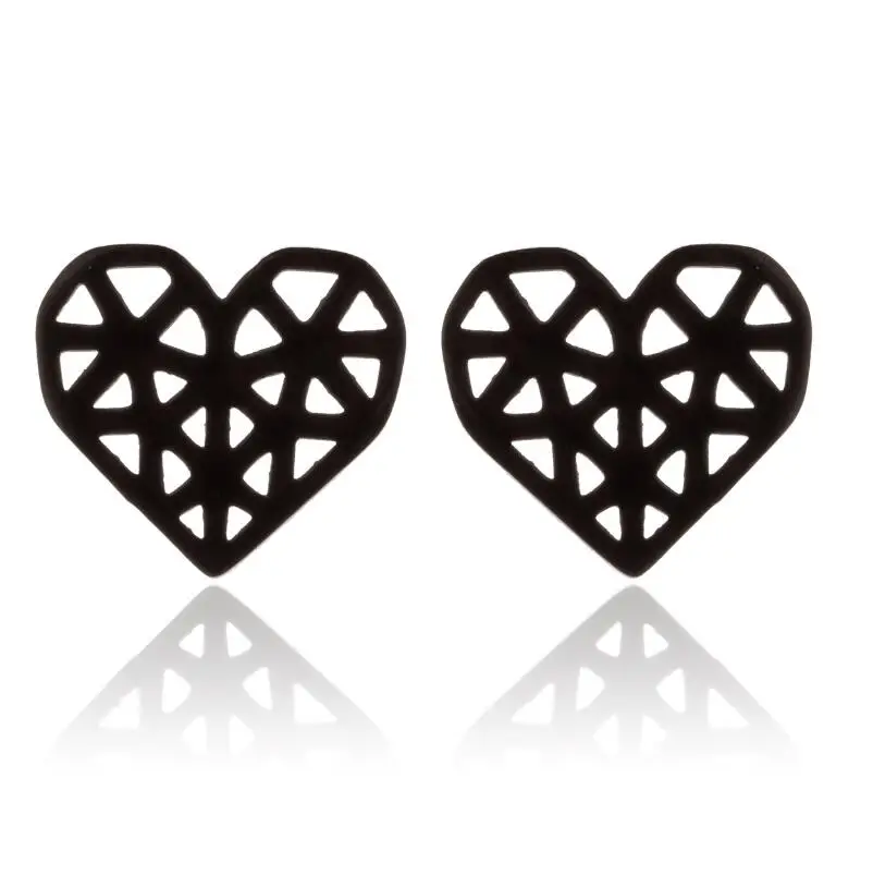 2026 Schwarze Kleine Ohrringe für Damen, Verschiedene Stile, Edelstahl, Schlangen-, Elefanten-, Herz-, Geometrische Ohrringe, Bienen-Schmuck, Großhandel – Detail 29