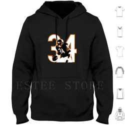 Walter Payton Hoodie Long Sleeve Walter Payton Bears Chicago Da Bears Sweetness 34 Legend Legendary Running Back Football