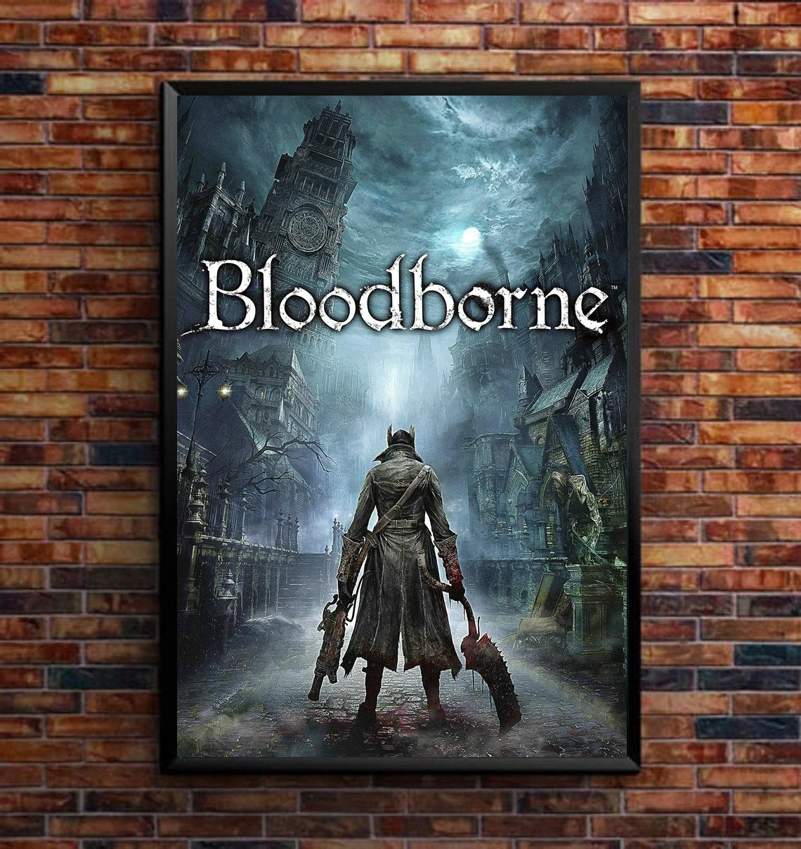 Bloodborne Minimal Poster Shooting FPS Game Art, Full Page, poster, decor gaming print, wall art, video game art, computer game