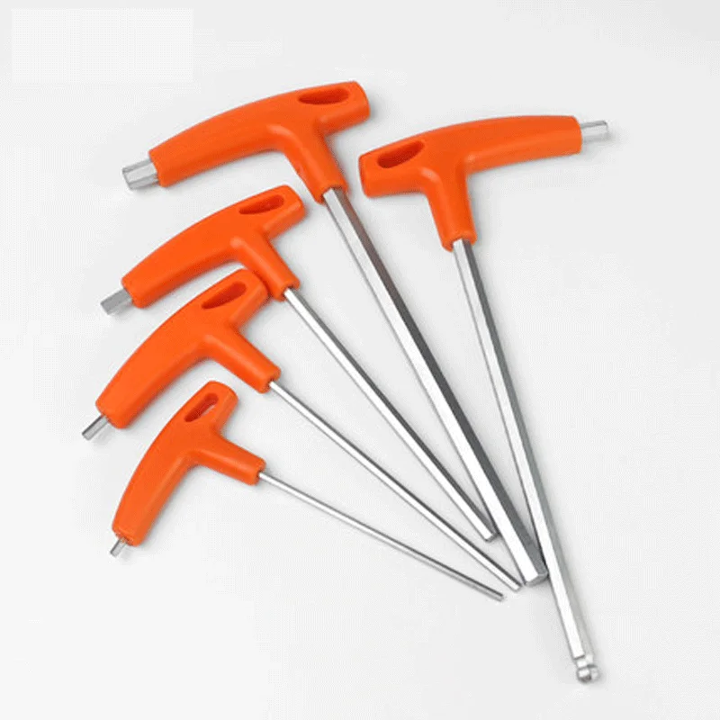 1/4/8PCS Allen Wrench Metric Wrench Inch Wrench T Wrench Size Allen Key Short Flat/Ball head Hex key allen Chrome Vanadium Steel