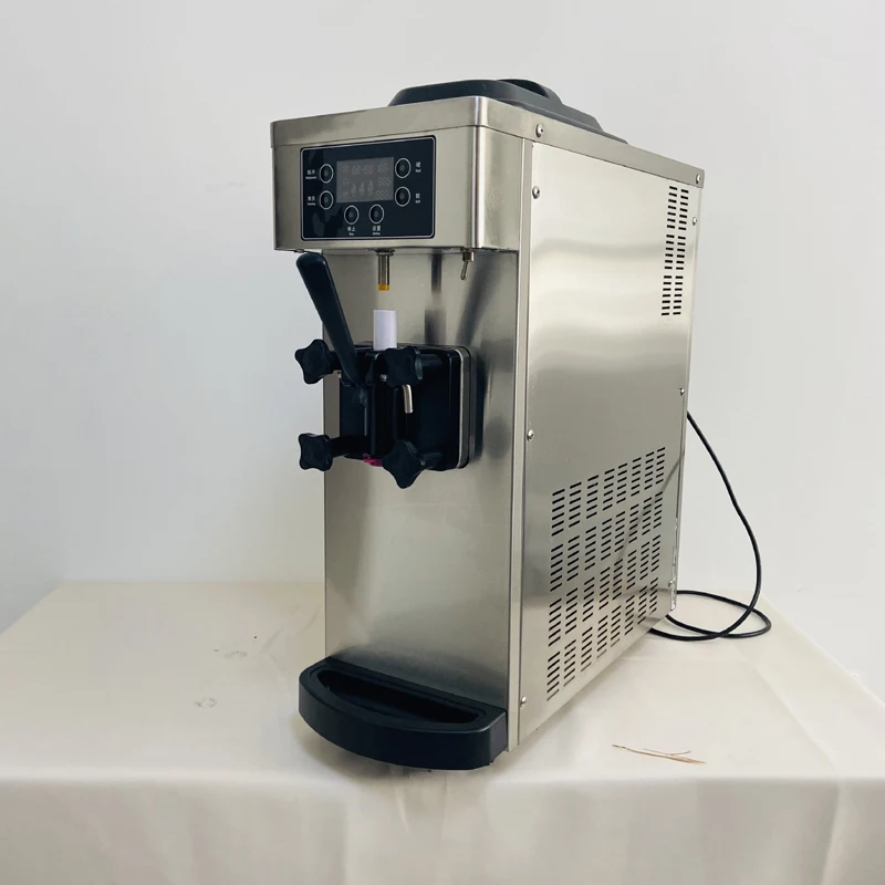 High Quality Mini Desktop Single Head Ice Cream Machine Small 0ne Flavor Tabletop Soft Ice Cream Machine for Sale