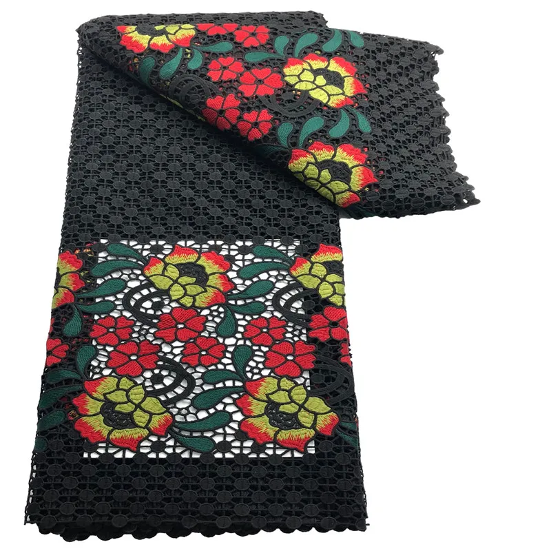 

Black Embroidery net African Lace fabric 2021 lace Wedding clothing Dress High Quality French mesh Lace