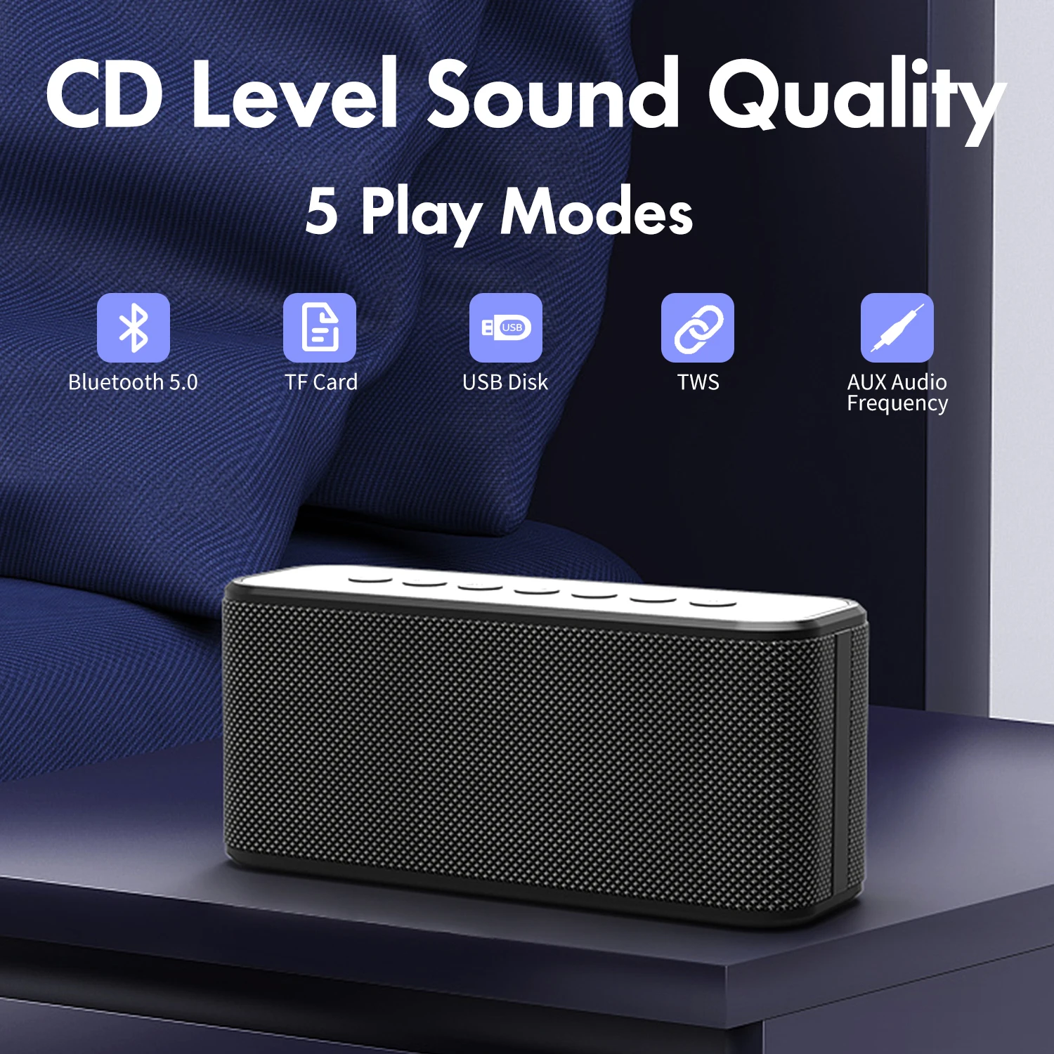 XDOBO X8 Plus 80W High-power Speaker Portable Bluetooth-Compatible BT5.0 Wireless Super Bass Sound TWS Subwoofer IPX5 Boombox