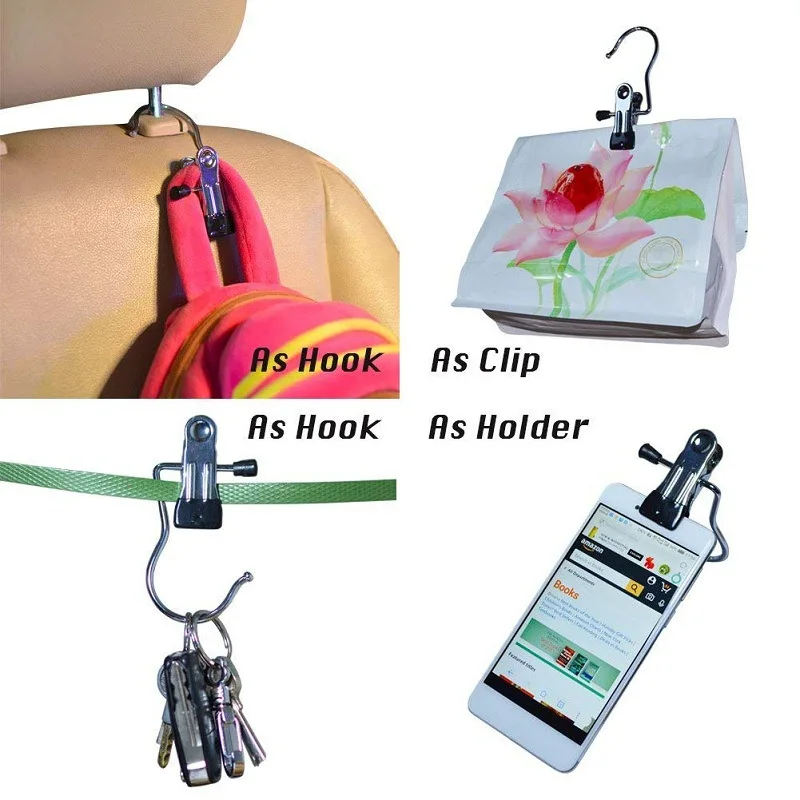 100/5 Pack Boot Hanger for Closet, Laundry Hooks with Clips, Boot Holder, Hanging Clips, Portable Multifunctional Hangers Single