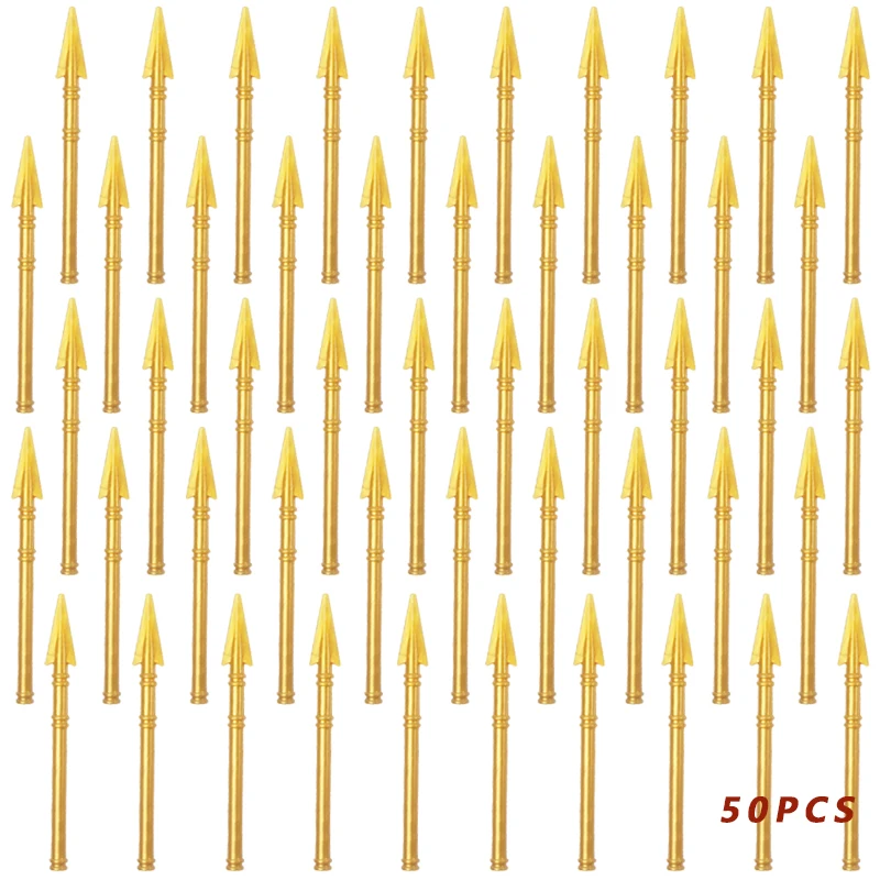 50PCS mediaeval times weapons for 4cm mini dolls military figures MOC building blocks brick toys for children